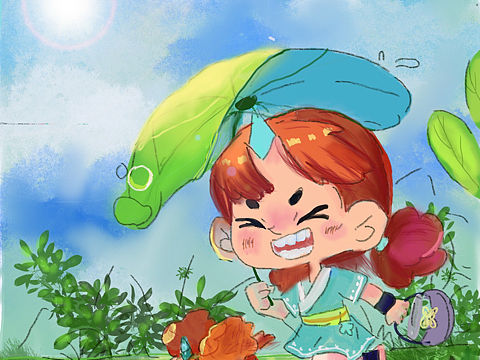 快跑（个人主页-ZNTI3OTk5NTI=） - 儿童插画 - 站酷设计师插画师YP原创素材 - 站酷ZCOOL