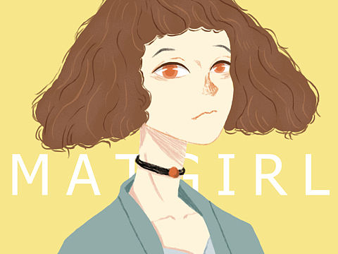 板绘-韩风文艺少女
