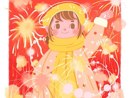 新年快樂（個人主頁-ZNDkzODQwMjQ=） - 創(chuàng)作習作 - 站酷設計師胖檸m原創(chuàng)素材 - 站酷ZCOOL