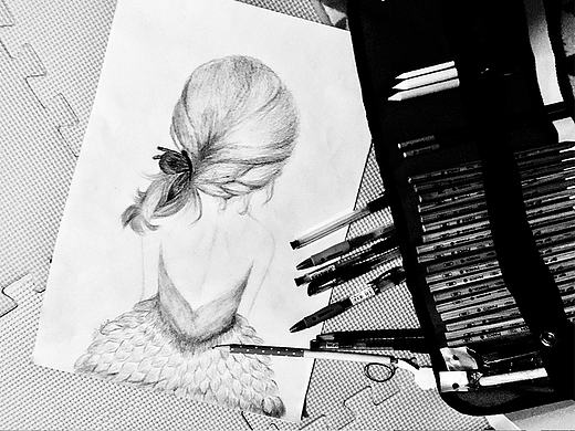 第一次拿起的画笔