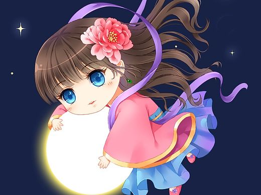 中秋賀圖（個人主頁-ZMTM1MDM1MTI=） - 商業(yè)插畫 - 站酷設(shè)計師風(fēng)子洛原創(chuàng)素材 - 站酷ZCOOL