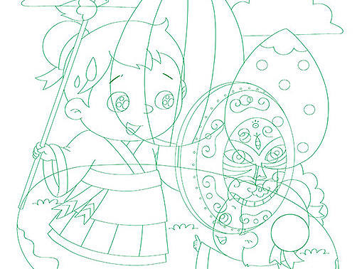 美术基础绘画-寓言故事自相矛盾