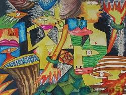 水彩画——硝烟