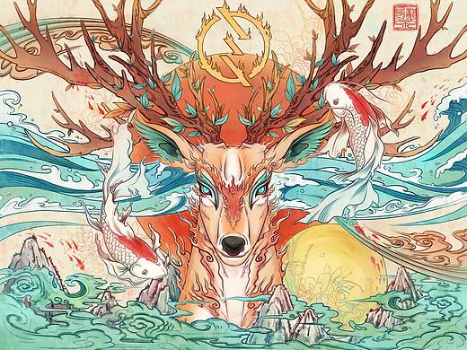 鹿途（个人主页-ZNDYxNTIzOTI=） - 商业插画 - 站酷设计师吴三童原创素材 - 站酷ZCOOL