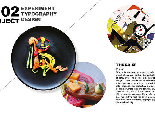 康定斯基美食字体