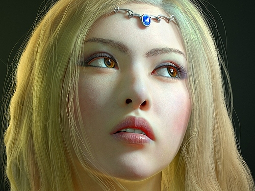 7w577274年前最终幻想里的角色cindy三维-人物/生物1.