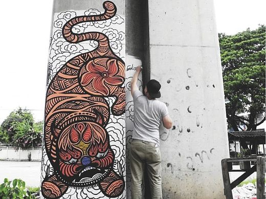 童年记忆中的“老虎”－曼谷BKK（个人主页-ZMTMzNTk4MDQ=） - 新锐潮流插画 - 站酷设计师张博EdisonZhang原创素材 - 站酷ZCOOL