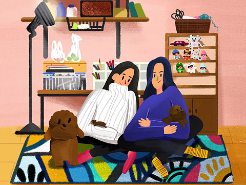 两人三狗（个人主页-ZNDI3NDEyMjQ=） - 创作习作 - 站酷设计师三狗玩偶原创素材 - 站酷ZCOOL