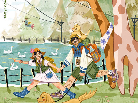 原创插画🐹|逃离城市计划🌲