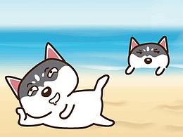 二哈微信表情第一彈