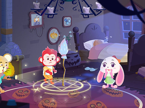 火花思维测试题（个人主页-ZMzg0ODIyMTY=） - 儿童插画 - 站酷设计师一只火腿子原创素材 - 站酷ZCOOL