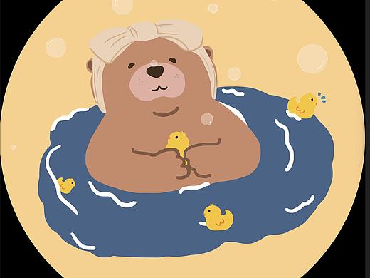 小熊泡泡浴