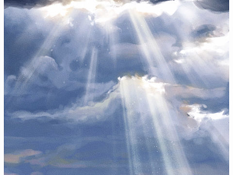 阳光照射云层（内含光线教程）