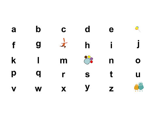 儿童字母书籍-字母脚印