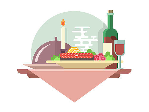 临摹一组扁平风