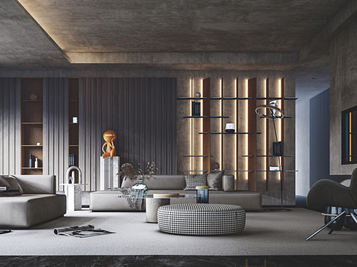 lumion10渲染#现代室内简约客厅
