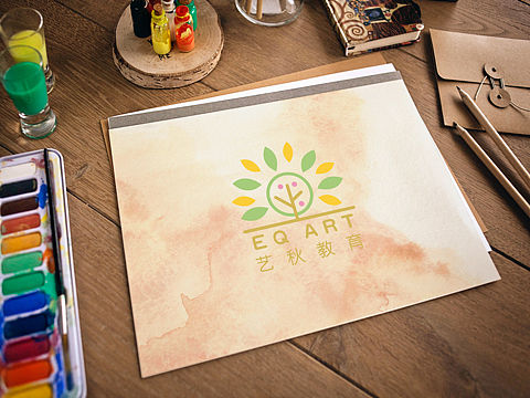 儿童美术培训机构logo设计