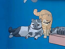 猫舍墙绘