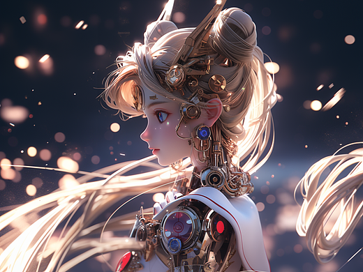 机械版美少女-童年的水冰月（个人主页-ZNjg3Mjg2NjQ=） - IP形象 - 站酷设计师xiaoyu190957237原创素材 - 站酷ZCOOL