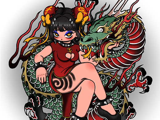 招财恶女系列 插画合集