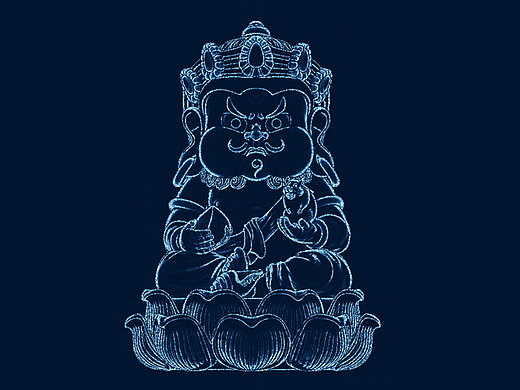 Q版黄财神 （渲染图）