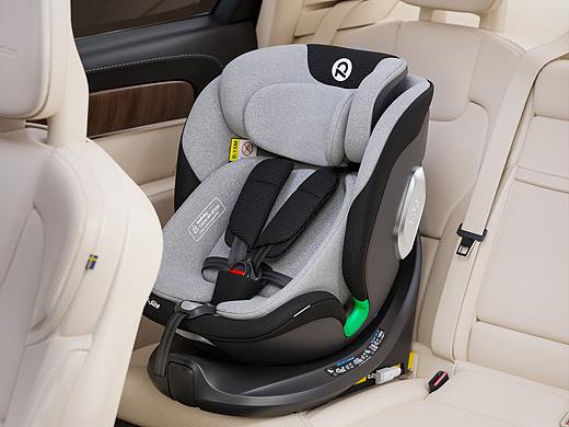 启睿pro儿童安全座椅车内场景+细节渲染