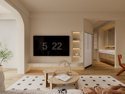 Modern style |治愈系奶油風(fēng) · 原創(chuàng)幫（個(gè)人主頁(yè)-ZNjU2NDE2ODg=） - 家裝設(shè)計(jì) - 站酷設(shè)計(jì)師森林空間原創(chuàng)素材 - 站酷ZCOOL