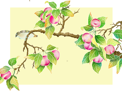 商业创作——花鸟台历