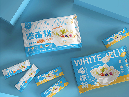 低卡博士啵冻粉 | 食品包装设计