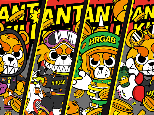 电竞IP设计 KER战队IP--虎奇顿