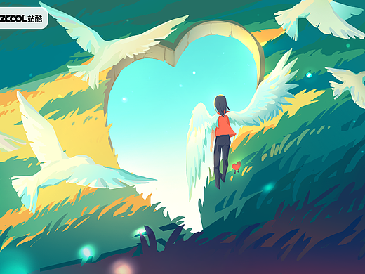 心相印 | 無畏心世界（個人主頁-ZNjQ4Mjc2MjA=） - 商業(yè)插畫 - 站酷設(shè)計師boyinbing原創(chuàng)素材 - 站酷ZCOOL