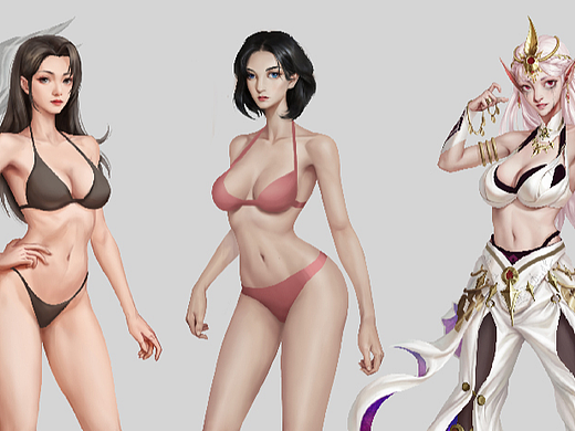 之前画的女性角色