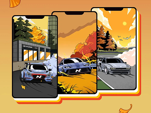 来看看车~ / 去年给北京现代画的一部分插画