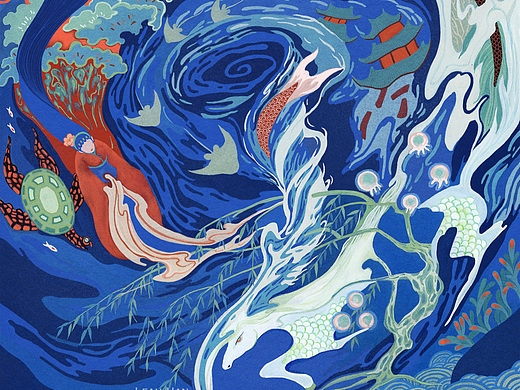 东方民间故事插画｜浦岛太郎