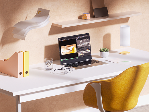 C4D家具布料动画-全流程练习