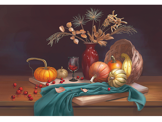 一組小靜物（個(gè)人主頁(yè)-ZNjg4MTUyMjA=） - 繪畫(huà) - 站酷設(shè)計(jì)師森焱413原創(chuàng)素材 - 站酷ZCOOL