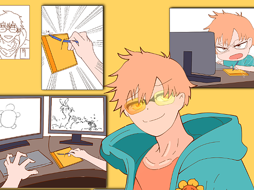 自畫像（個(gè)人主頁-ZNjM0ODM4MTI=） - 短篇/格漫 - 站酷設(shè)計(jì)師六斤不能吃兔兔原創(chuàng)素材 - 站酷ZCOOL