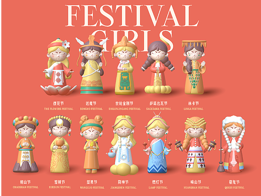 “格桑梅朵”藏族传统节日IP文创设计