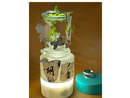 空瓶改造/古风小夜灯