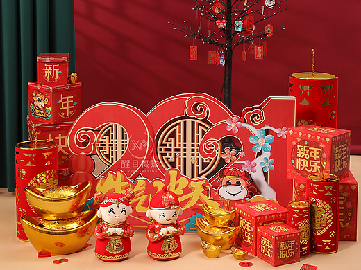 春节用品/雪弗板/桌面摆件