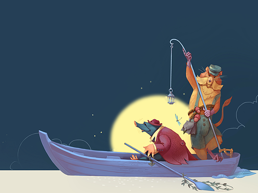 &quot;Wind in the Willows&quot; illustration. 