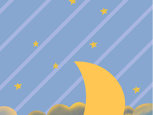 夜空主题-星月云雨