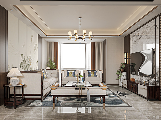 新中式风设计|风雅的东方诗情画意