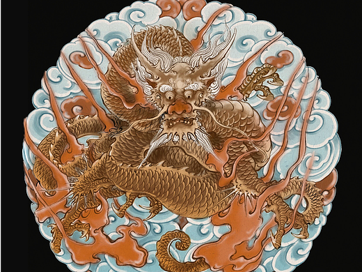由龙授权龙图/正龙图2号/中国龙/龙年画龙