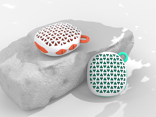 22-keyshot图-蓝牙音响