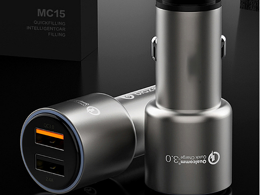 黑色简约高端车用点烟详情膜版