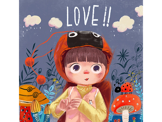 扮演七星瓢虫的小朋友