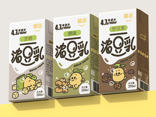 開鑫浓豆乳包装设计