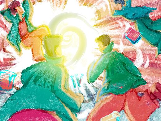 科学家如何过新年？虎年新年海报