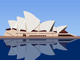 悉尼歌剧院——矢量插画